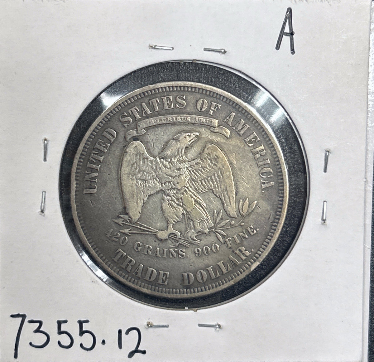1876 Trade Dollar 7355.12-A — Reverse