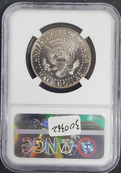 2014-P Kennedy Half Dollar SP67 50th Anniversary Clad High Relief NGC 82061.67-82430067004302183029 — Reverse
