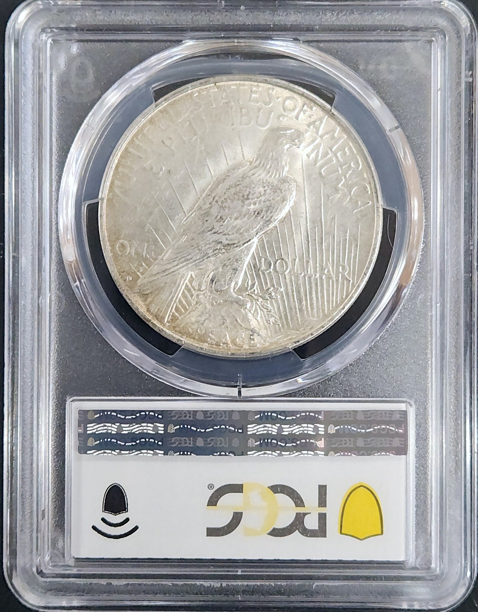 1922-D Peace Dollar AU55 PCGS 7899.55-1000073580055055922301 — Reverse