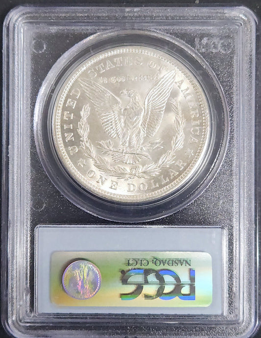 1921 Morgan Dollar MS63 PCGS 7600.63-0072966315672000 — Reverse