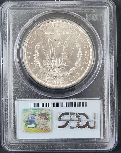 1886 Morgan Dollar MS65 PCGS 7496.65-0071666505660994 — Reverse