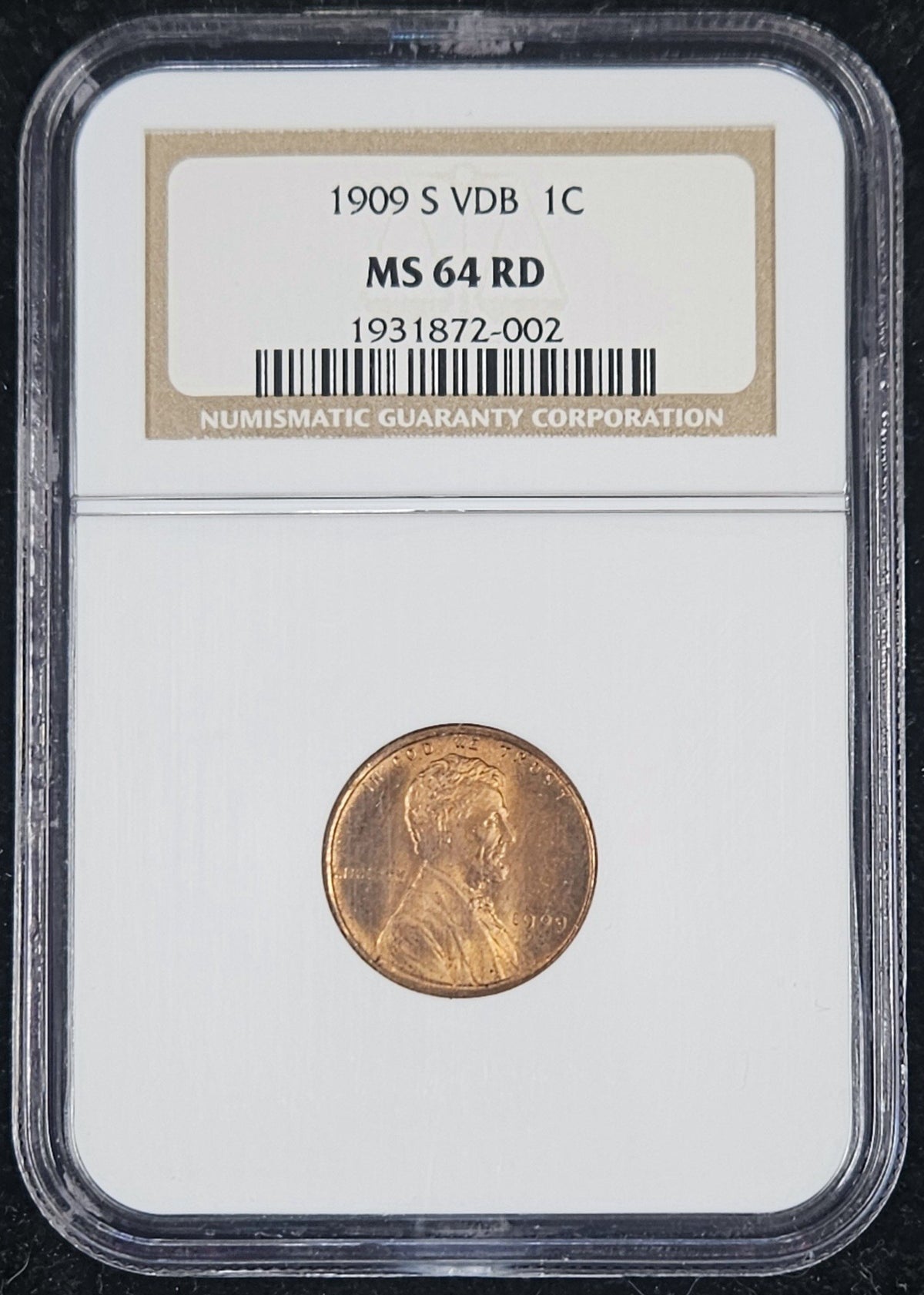 1909-S VDB Lincoln Cent NGC MS64RD Key Date Coin!!! 1801.64-1931872002 — Obverse