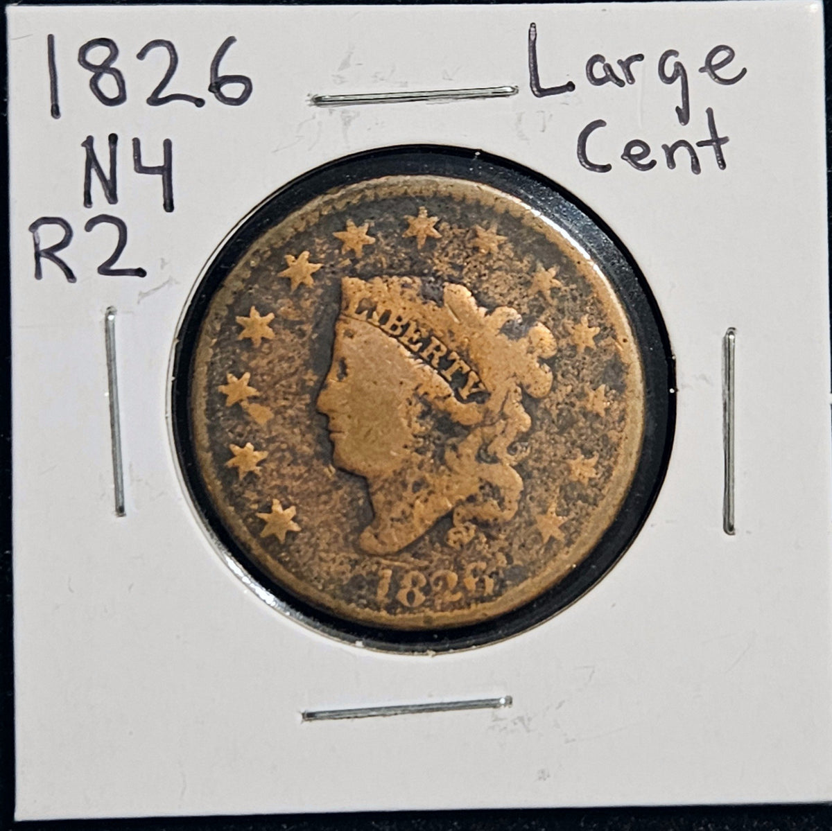 1826 N4 Large Cent Rarity-2 80380.D3-A — Obverse