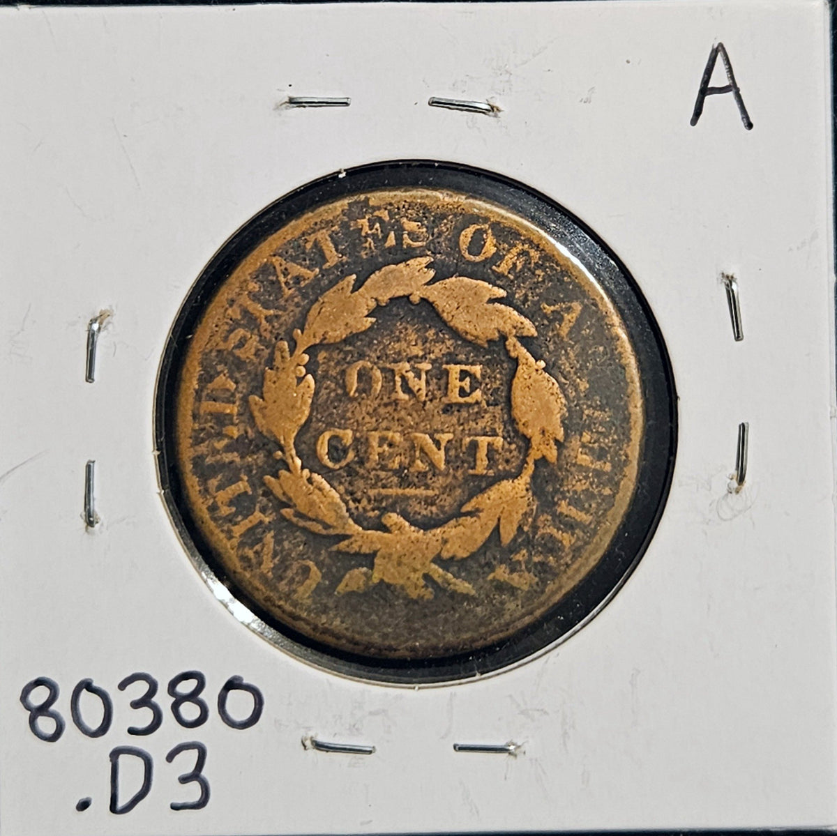 1826 N4 Large Cent Rarity-2 80380.D3-A — Reverse