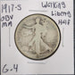 1917-s OBV MM Walking Liberty Half G-4 — Obverse