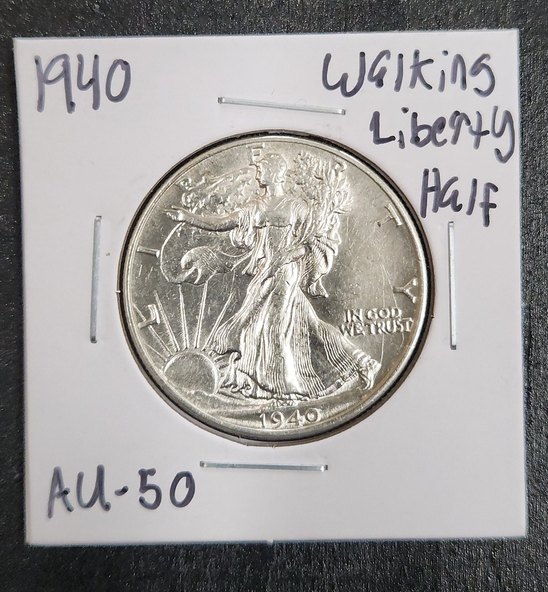 1940 Walking Liberty Half AU-50 — Obverse