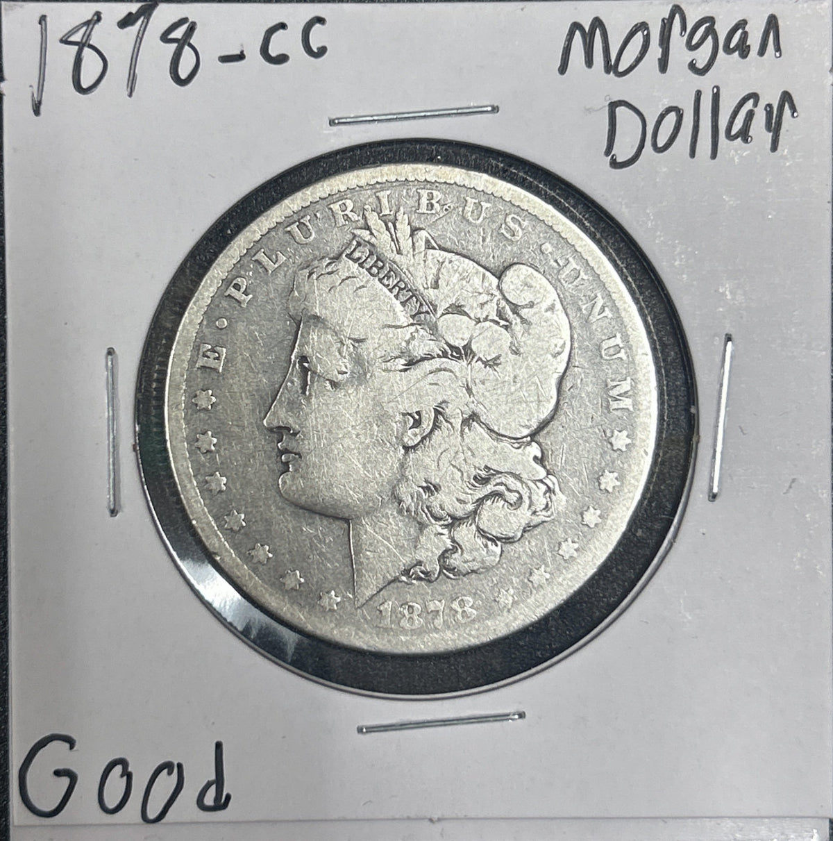 1878-CC Morgan Dollar 7446.D6-A — Obverse