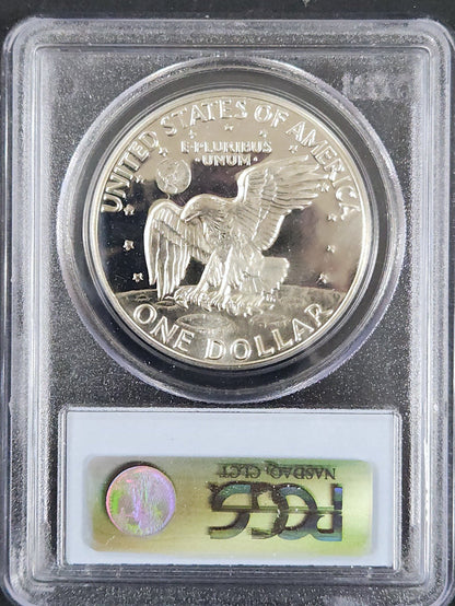 1973-S Eisenhower Dollar Silver PR69DCAM 7948.69-0974316972817187 — Reverse