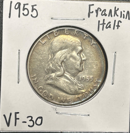 1955 Franklin Half Dollar 6802.30-A — Obverse