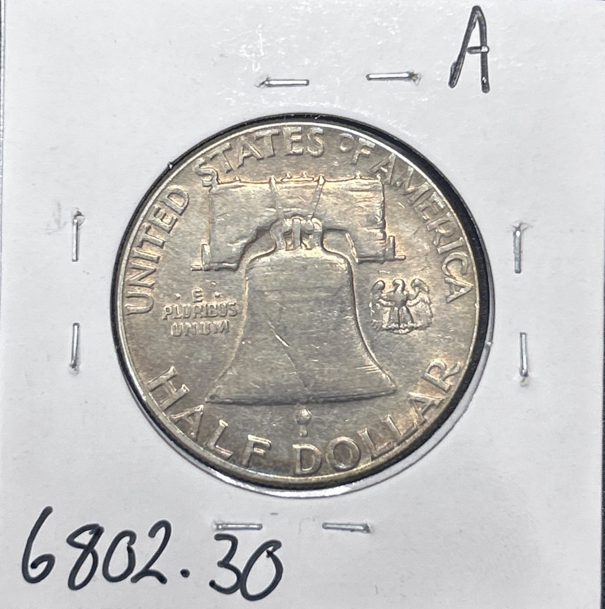 1955 Franklin Half Dollar 6802.30-A — Reverse