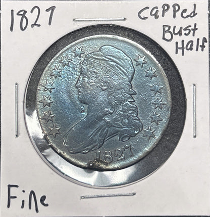 1827 Capped Bust Half Dollar 6185.D15-A — Obverse