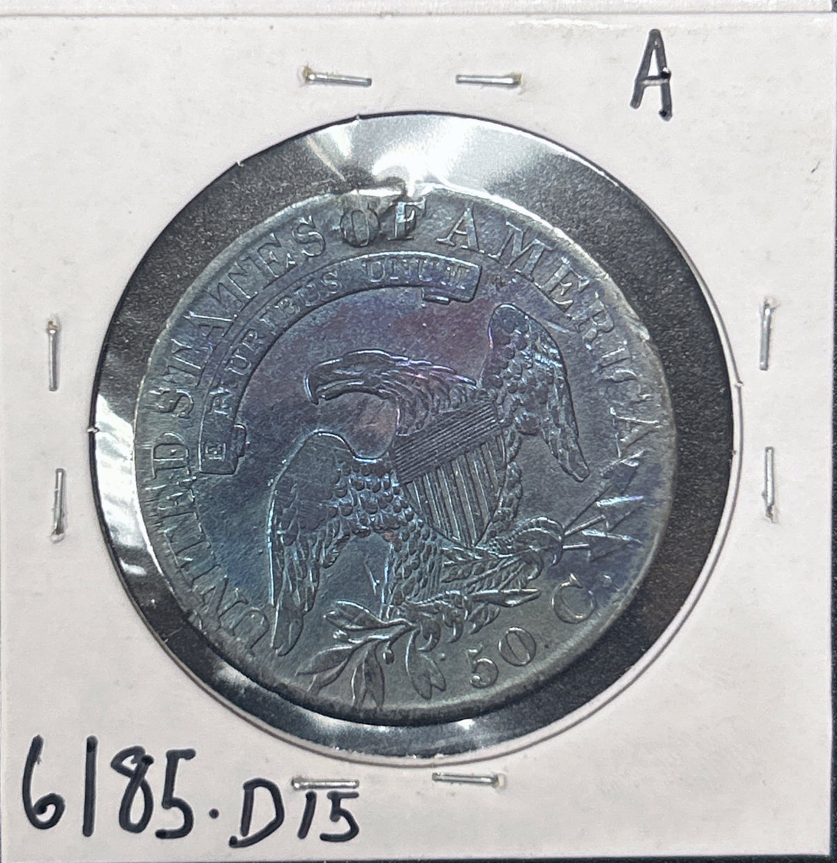 1827 Capped Bust Half Dollar 6185.D15-A — Reverse