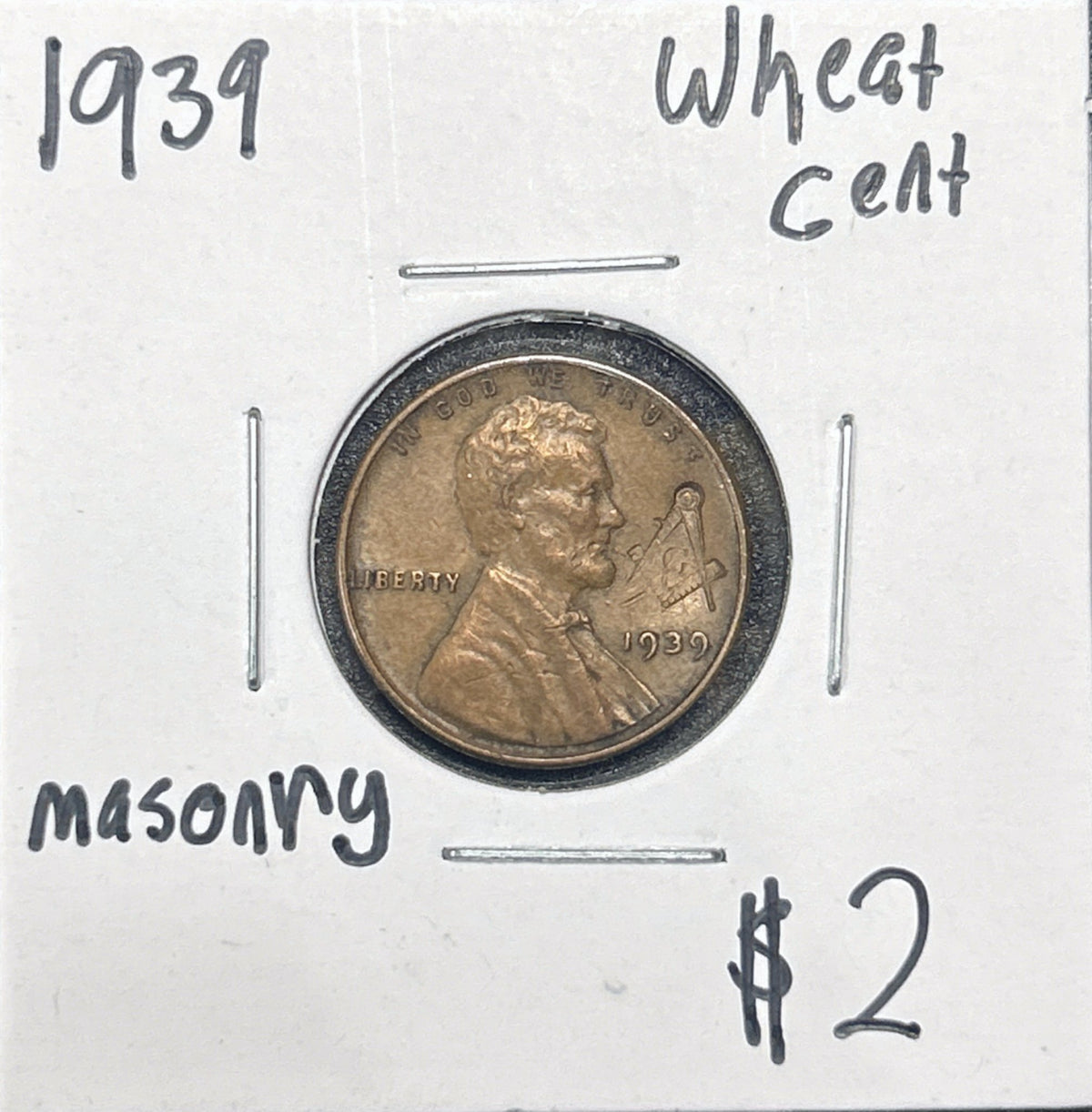 1939 Wheat Cent 1961.62-A — Obverse