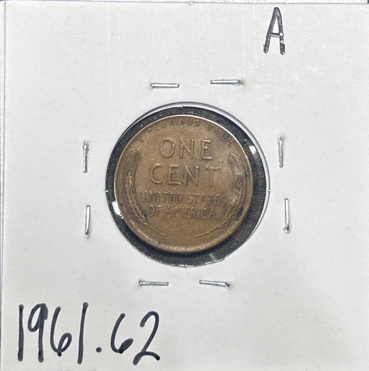 1939 Wheat Cent 1961.62-A — Reverse