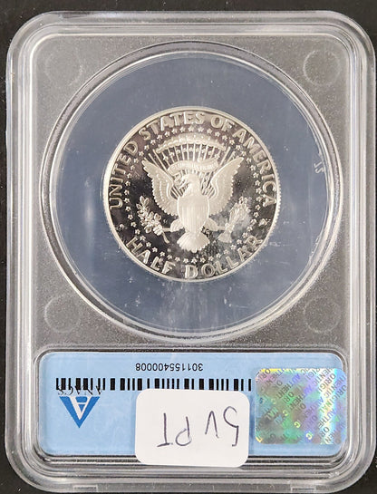 2002-S Kennedy Half PF70 Silver ANACS 5VPT — Reverse