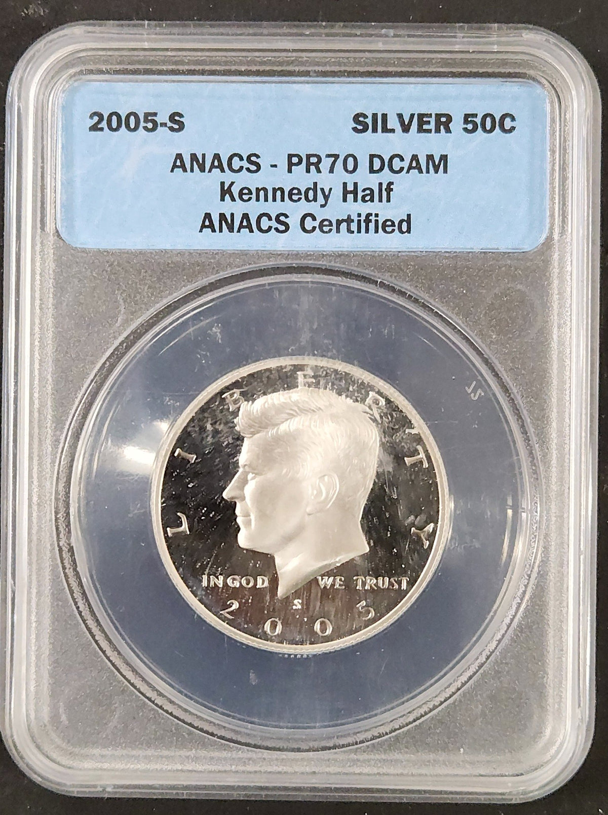 2005-S Kennedy Half Dollar Silver PR70 DCAM ANACS 8KBJ — Obverse