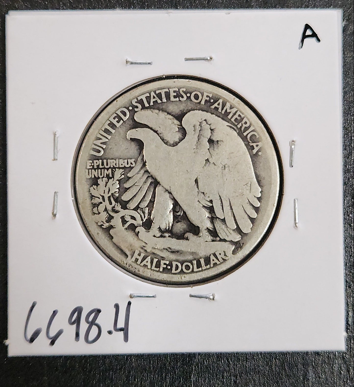 1916 Walking Liberty Half G-4 — Reverse