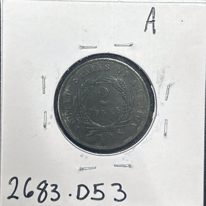 1866 2 Cent 2683.D53-A — Reverse