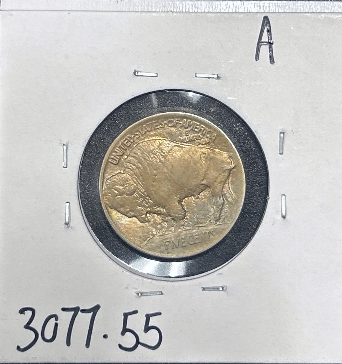 1913 Buffalo Nickel Type 1 3077.55-A — Reverse