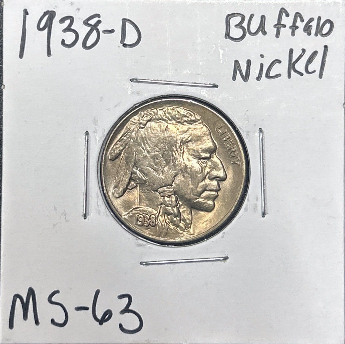 1938-D Buffalo Nickel 3146.63-A — Obverse