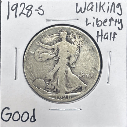 1928-S Walking Liberty Half Dollar 6727.D6-A — Obverse