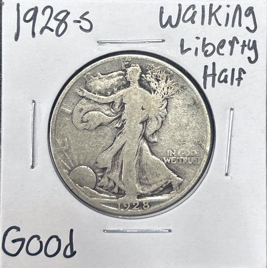 1928-S Walking Liberty Half Dollar 6727.D6-A — Obverse
