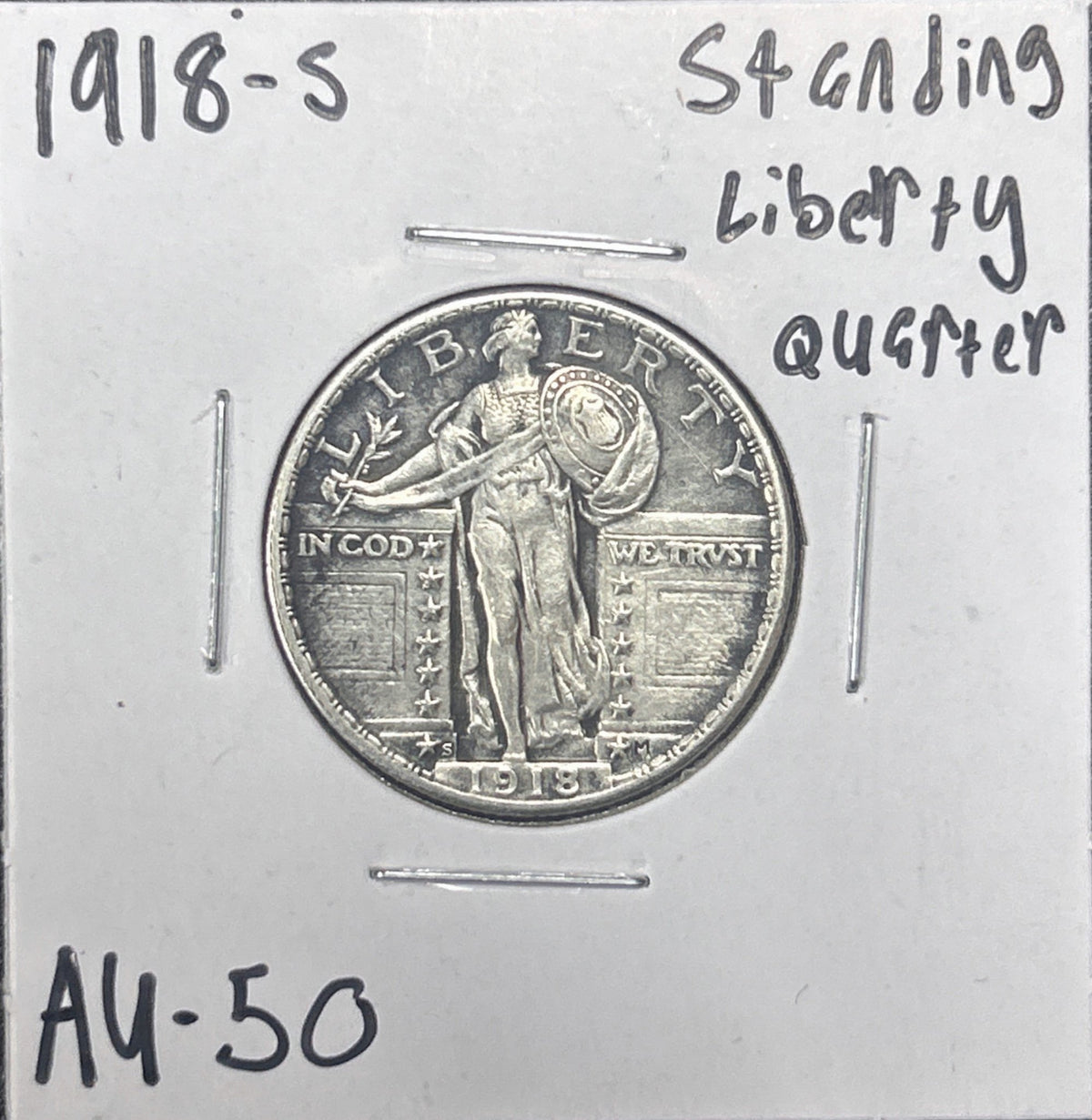 1918-S Standing Liberty Quarter 5575.50-A — Obverse