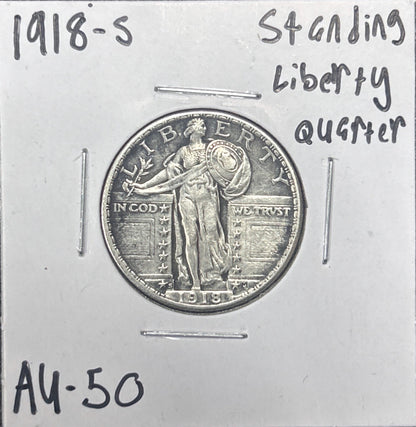 1918-S Standing Liberty Quarter 5575.50-A — Obverse