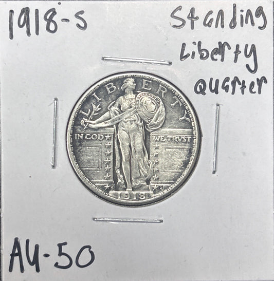 1918-S Standing Liberty Quarter 5575.50-A — Obverse