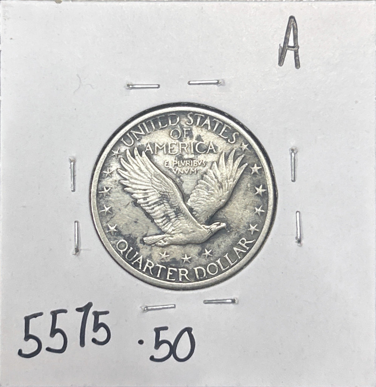 1918-S Standing Liberty Quarter 5575.50-A — Reverse