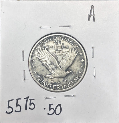 1918-S Standing Liberty Quarter 5575.50-A — Reverse