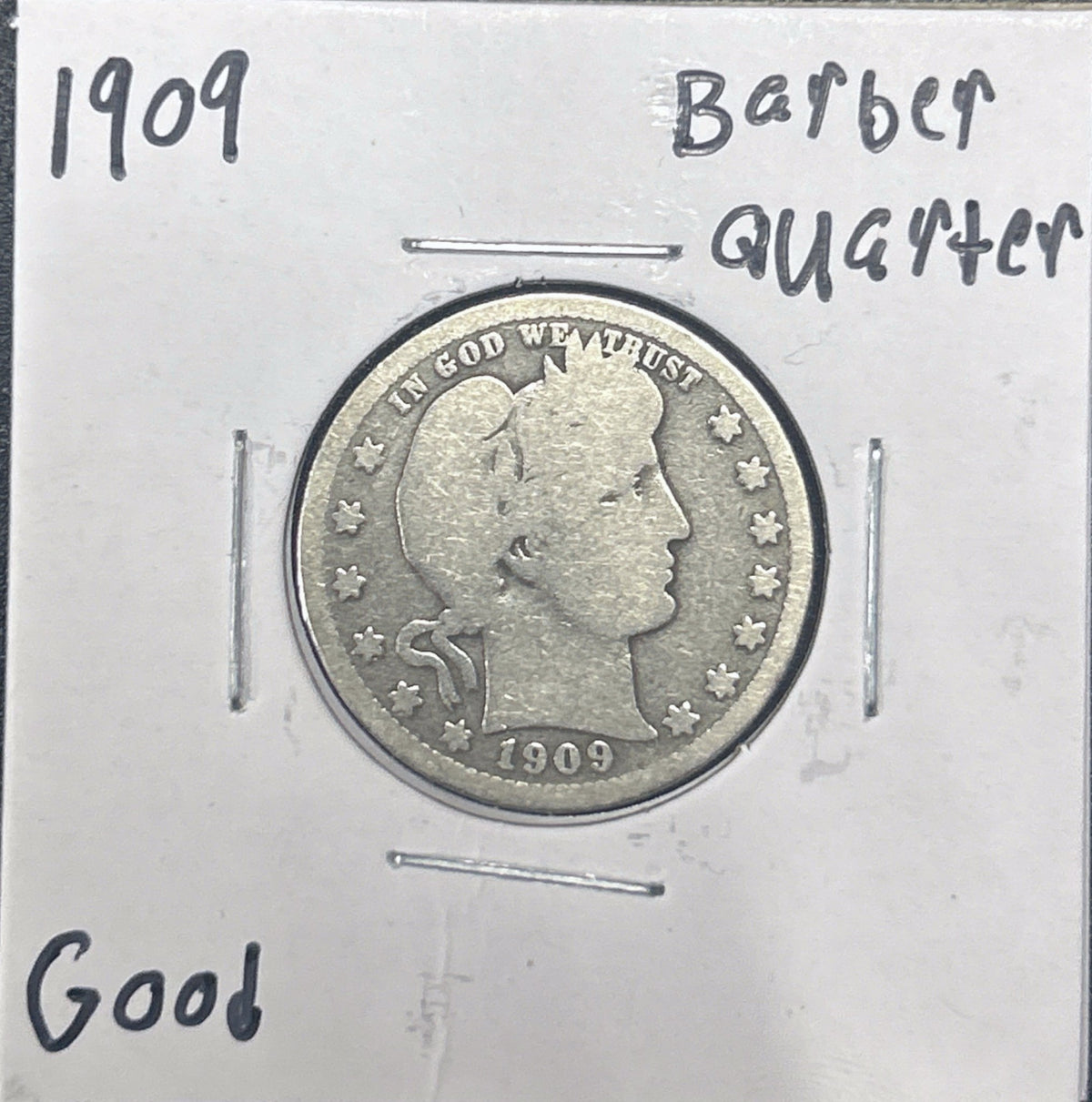 1909 Barber Quarter 5405.D4-A — Obverse