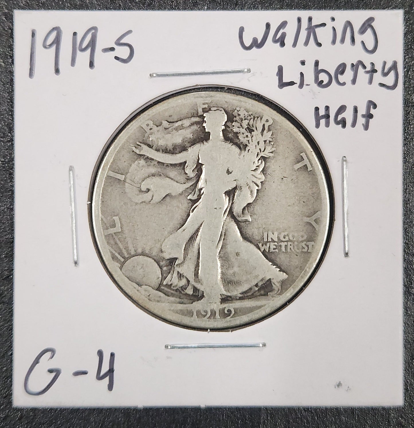 1919-s Walking Liberty Half G-4 — Obverse