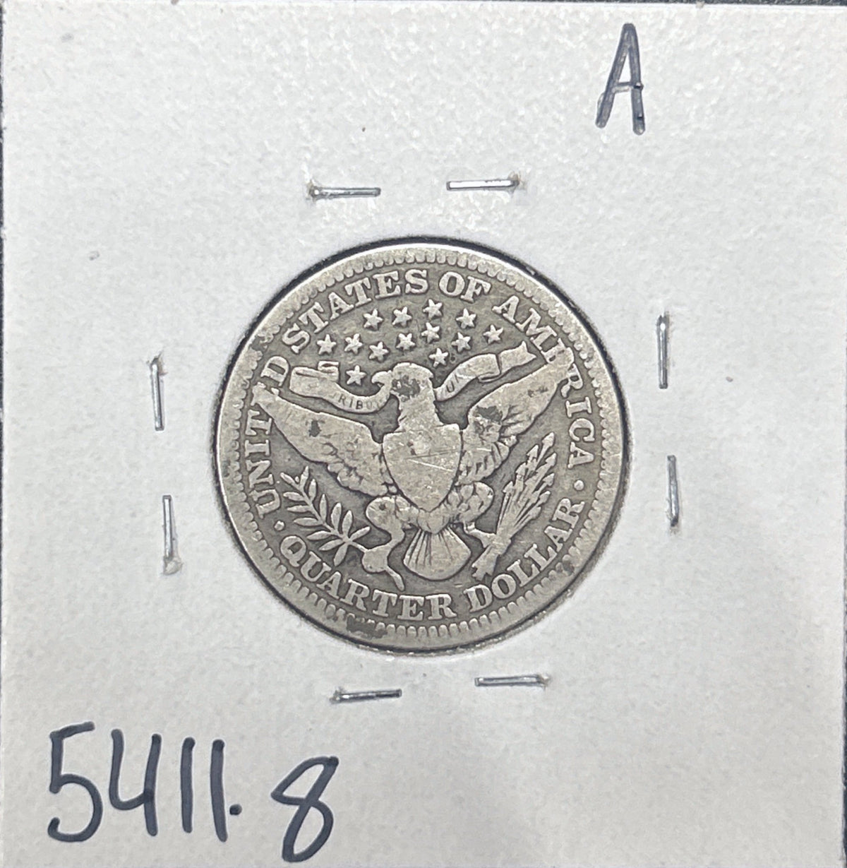 1915 Barber Quarter 5411.8-A — Reverse