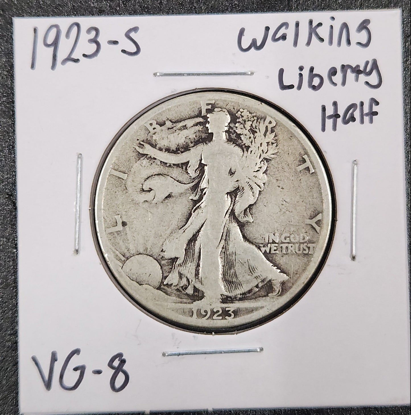 1923-s Walking Liberty Half VG-8 — Obverse