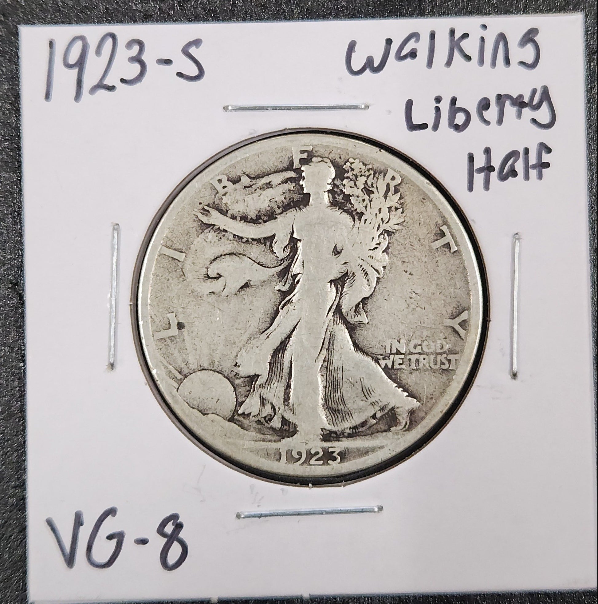 1923-s Walking Liberty Half VG-8 — Obverse