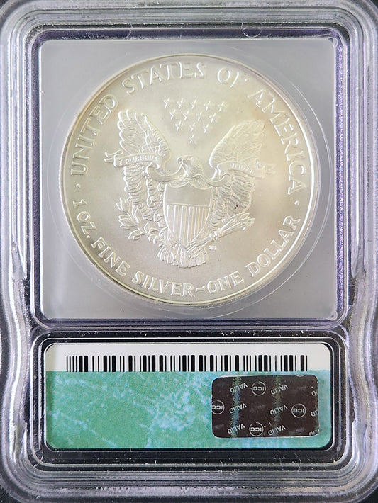 2006 Silver Eagle MS69 ICG 68740.69-079825694159560101 — Reverse