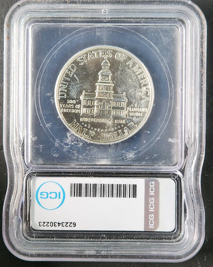 1976-S Kennedy Half Dollar Silver MS67 ICG 6933.67-053080676223430223 — Reverse