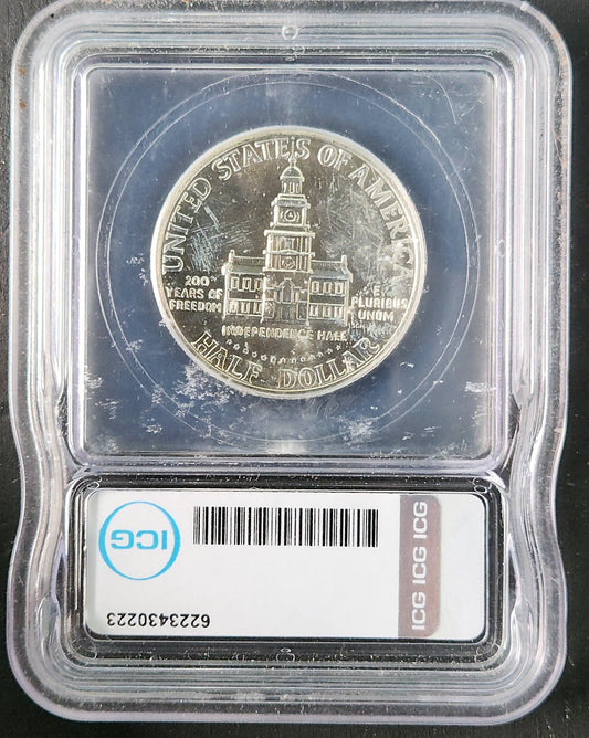 1976-S Kennedy Half Dollar Silver MS67 ICG 6933.67-053080676223430223 — Reverse