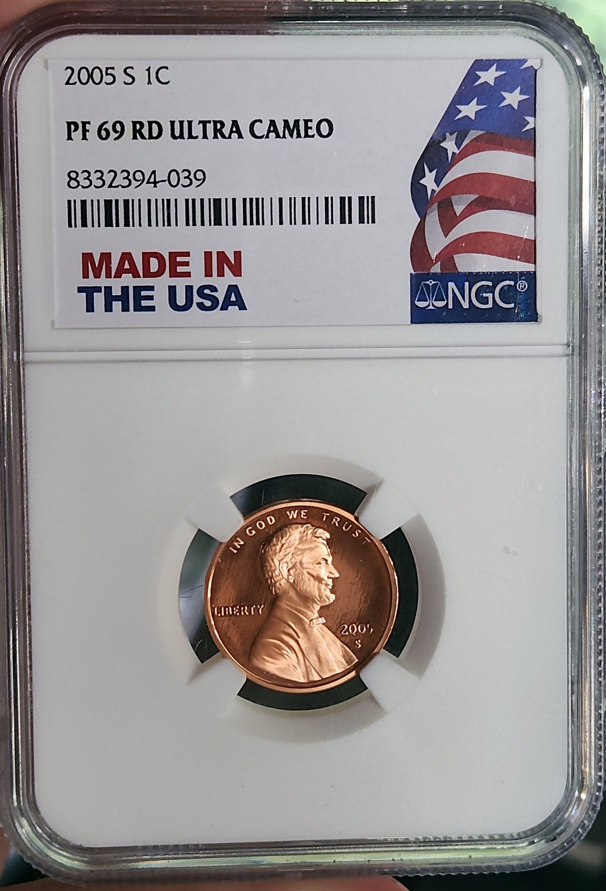 2005-S Lincoln Cent PF69 RD Ultra Cameo Usa NGC 351176.69-82220869008332394039 — Obverse
