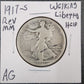 1917-s Rev MM Walking Liberty Half AG — Obverse