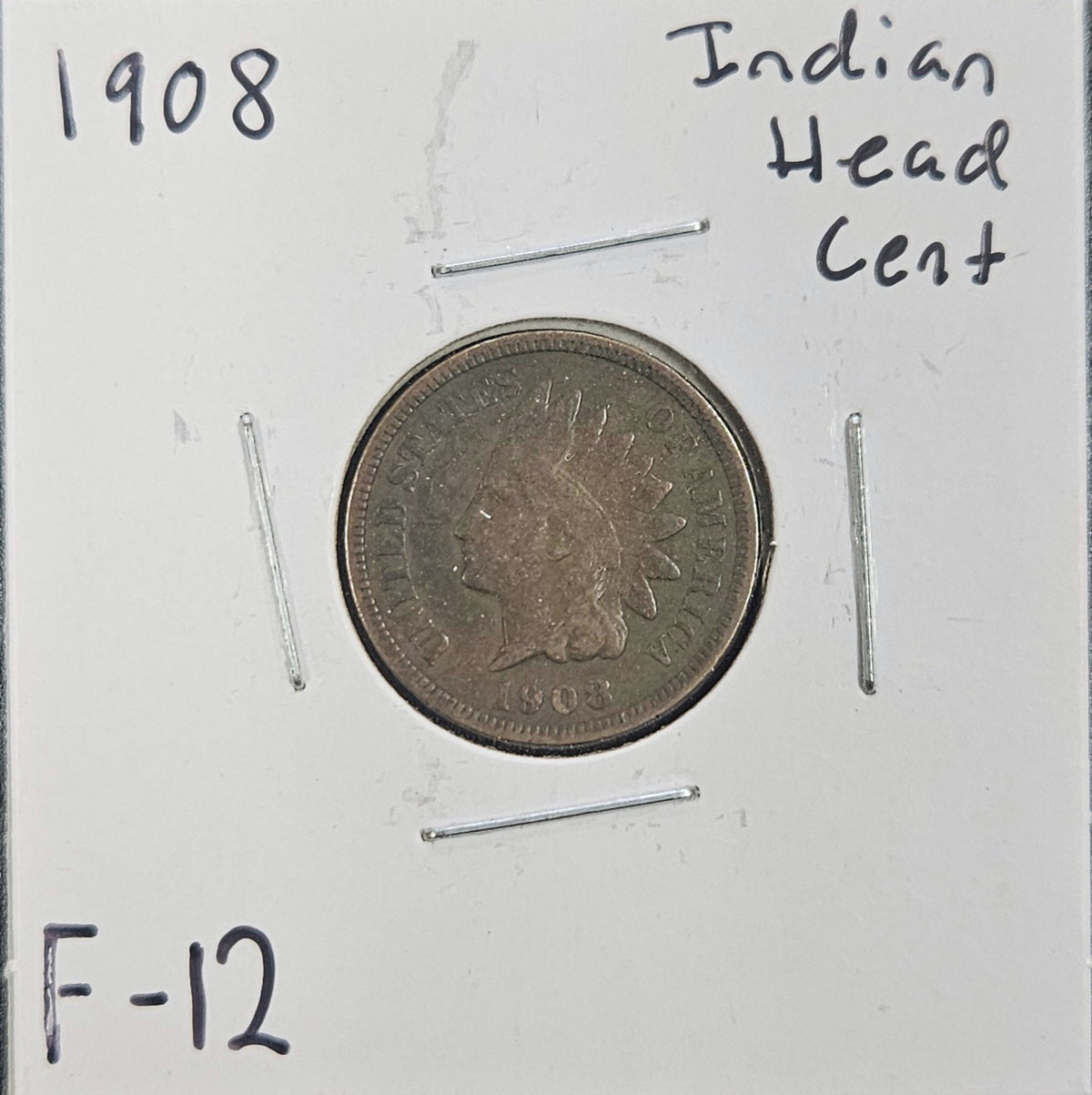 1908 Indian Head Cent F-12 1446.12-C — Obverse