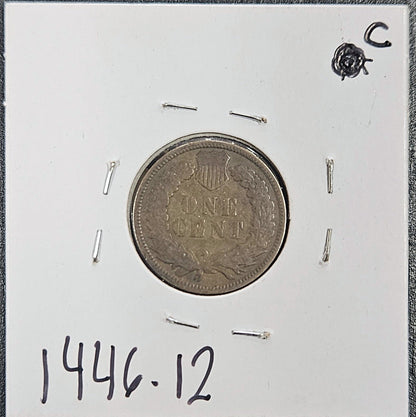 1908 Indian Head Cent F-12 1446.12-C — Reverse