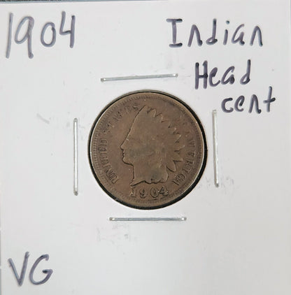 1904 Indian Head Cent VG 1434.D8-A — Obverse