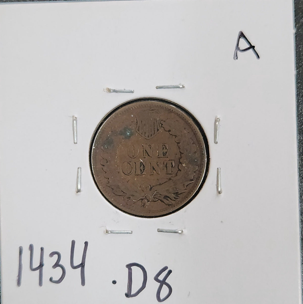 1904 Indian Head Cent VG 1434.D8-A — Reverse