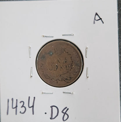 1904 Indian Head Cent VG 1434.D8-A — Reverse