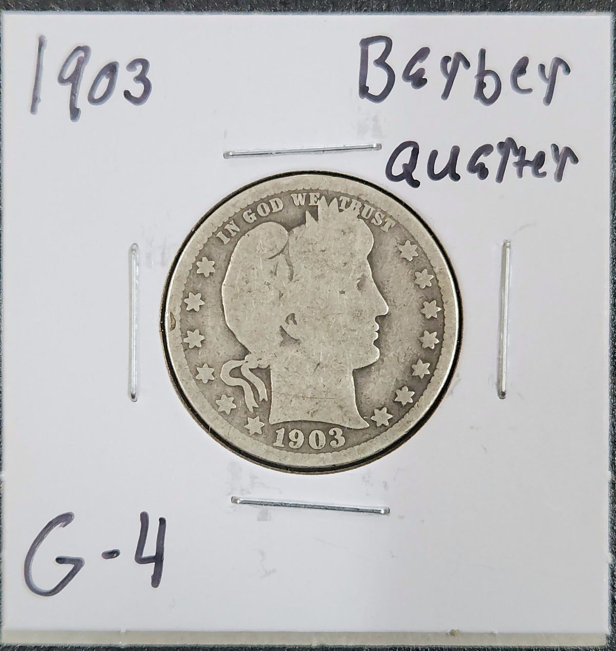 1903 Barber Quarter G4 5399.4-A — Obverse