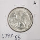 1945 Walking Liberty Half AU-55 — Reverse