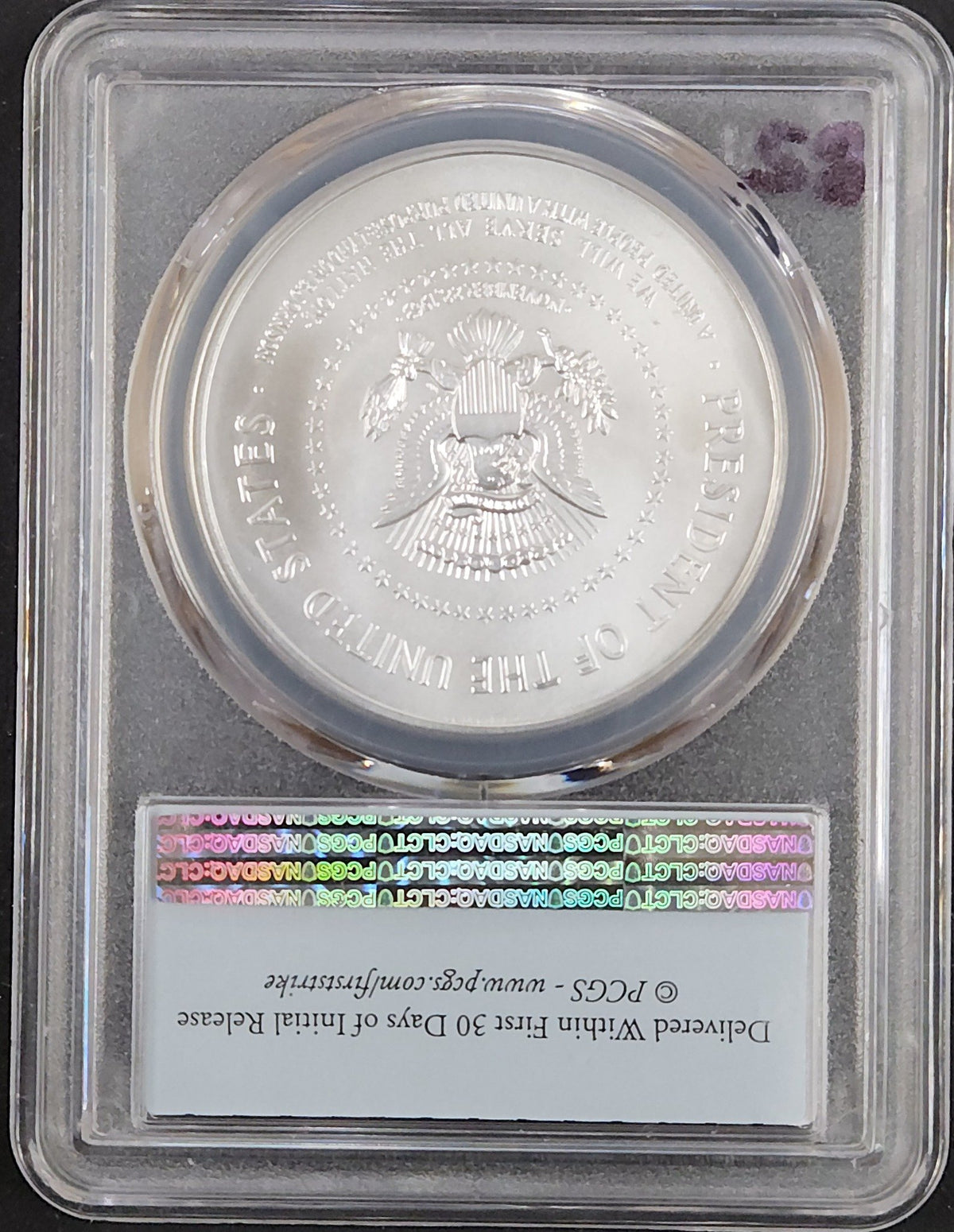 2015 Lyndon B. Johnson  MS69 Chronicles Set Medal PCGS 8EN4 — Reverse