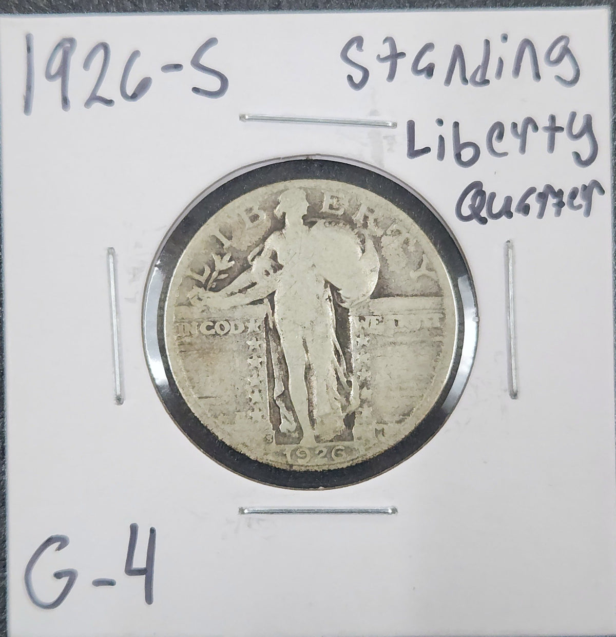 1926-S Standing Liberty Quarter G-4 5593.4-A — Obverse